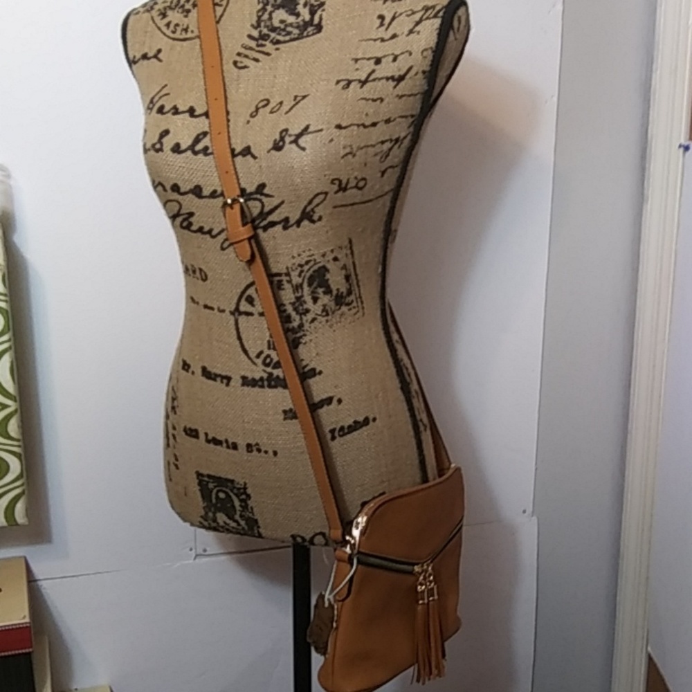 ALYSSA CROSSBODY BAG LEAD FREE& VEGAN LEATHER - Picture 3 of 8